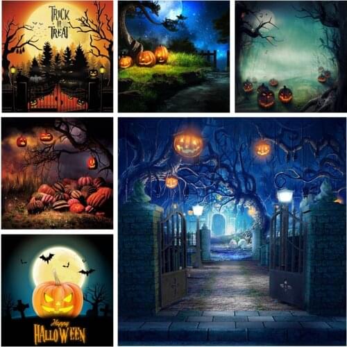 Yeele Halloween Photocall Witch Wooden Board Owl Castle Jungle Photography Backgrounds Photographic Backdrops for Photo Studio