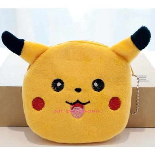 Kawaii 11CM Yellow Cat Plush Coin BAG , Small Gift Cat Coin Wallet Pouch Case ; Pocket Coin BAG Purse