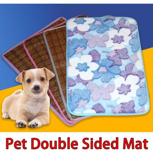 Dog Mat Cooling Summer Pad Mat For Dogs Cat Blanket Sofa Breathable Pet Dog Bed Summer Washable For Large Medium Small Dogs Car