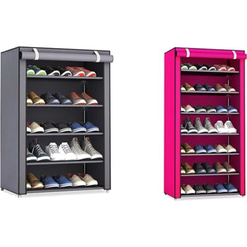 Multi-layer Dustproof Shoe Cabinet Assembled Simple Large Capacity Shoes Rack Shelf Storage Closet Organizer Holder Combination