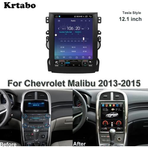 Tesla Style For Chevrolet Malibu 2013 2014 2015 Android Multimedia Player 12.1 Inch Car Radio GPS Stereo Bluetooth WIFI