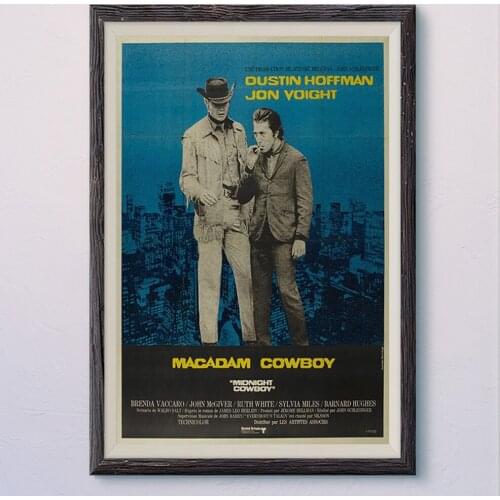 N201 MIDNIGHT COWBOY (2) Vintage Classic Movie Wall Silk Cloth HD Poster Art Home Decoration Gift