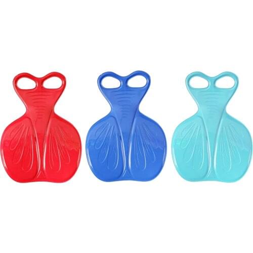 New Childrens Outdoor Plastic Snow Sled Lightweight Toboggan Durable Sports Snow Slider Skis Winter Ski Board Thicken Snowboard