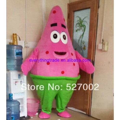 New arrival 2017 Cartoon Character Adult cute purple Patrick Star Mascot Costume Fancy Costumes for Halloween