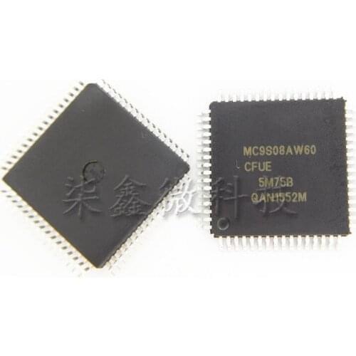 2pcs MC9S08AW60CFUE MC9S08AW60 QFP-64 New Original