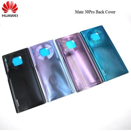 Offical Huawei Mate 30/30 Pro Battery Back Cover 3D Glass Housing Case Rear Door Repair For Mate 30 Pro With Adheisve Sticker