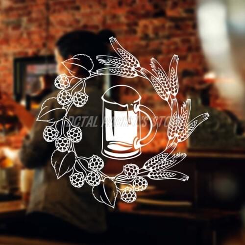 Beer Shop Sticker Beer Mug Quality Vintage Shop Decor Sign Retro Bar Pub Poster Decal Vivyl
