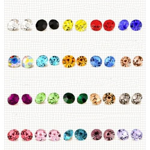 DIY Nail Rhinestone tip Crystal Rose Gold Diamond 3D Nails Art Decor Charm Decoration Christmas