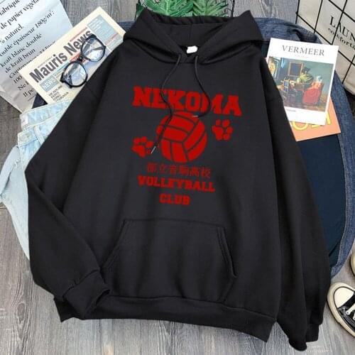 Haikyuu Funny Japan Anime PrintedMen Hoody Street Prints Hoodies Simplicity Casual Sweatshirt Crewneck Pullover Clothes Mens