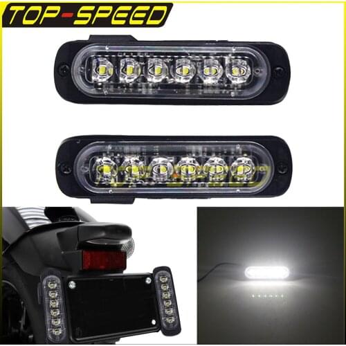 Universal Motorcycle Flash LED Running Tail Light W/Bracket Rear Brake Taillight Stop Lights For Harley Cafe Racer Custom