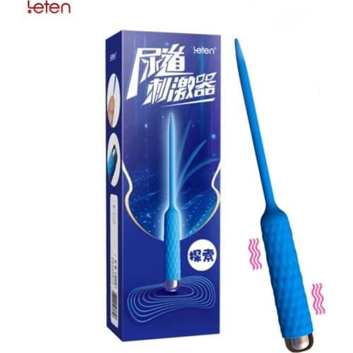 Leten 7-speed Vibration Urethral Intubation Vibrator Urinary Plug for Men Prostate Massager Masturbation Silicone Sex Toys