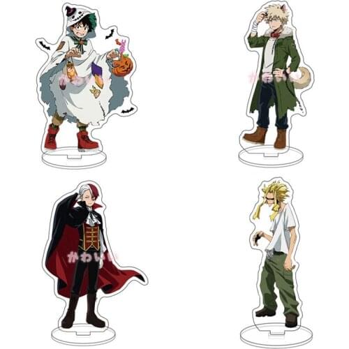 Anime My Hero Academia Display Stand Figure Model Plate Japanese Cartoon Buku No Hero Academia Figure Acrylic Stand Holder