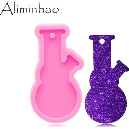 DY0985 Bright Bottle Keychain mold , Epoxy Resin Jewelries Making Tools, Resin Crafting Mold