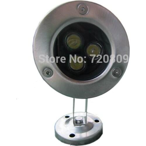 10pcs/lot DC12v 3w LED Underwater Light Outdoor Pool Spot Light New