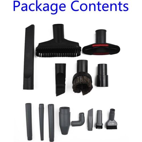 15pcs/Set Vacuum Cleaner Brush Suction Head Flat Nozzle Brush Household Dust Removal Gap Stair Tool Kit Durable And Reliable