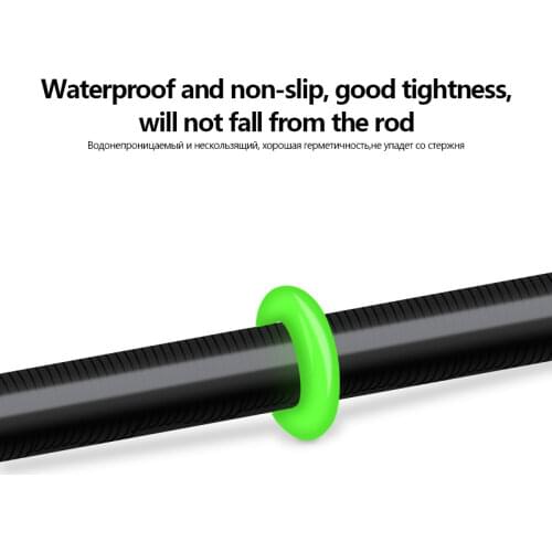 Hot Sale Rod Clip 5 Size Outter Diameter 2.2cm 2.5cm 2.7cm 2.9cm 3.1cm O-Shape Rubber Stopper Fishing Tools Accessories Tackles