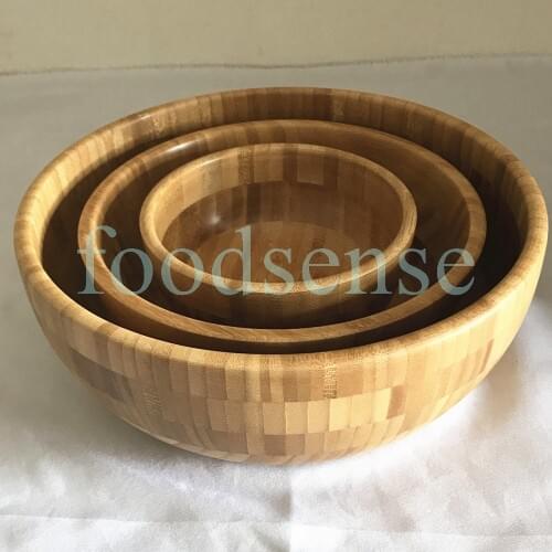 3pcs/pack Appetizers Salad Bowl Fruit salad Bowl bamboo Salad Bowl Snacks Serving Bowl