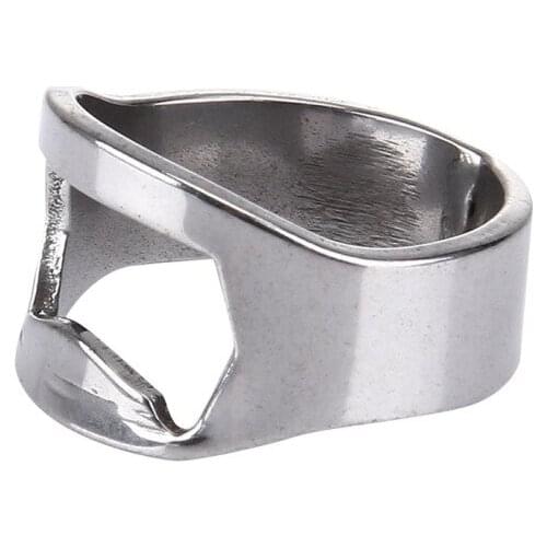 500 pcs/ lot Stainless Steel Beer bottle opener Wine Finger Ring Opener for Beer Bar Tool Wholesale