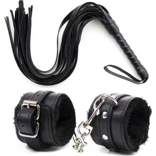 BDSM Bondage Ankle Fetish Slave Handcuffs Whip Exotic Adult Restraint Games Sex Toys For Women Couples Men Sex Shop Accessories