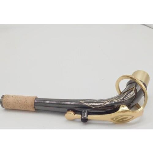 Free Shipping Music Fancier Club Professional Instrument Alto Saxophone Neck Brass Black Lacquer Sax Custom Neck Accessories