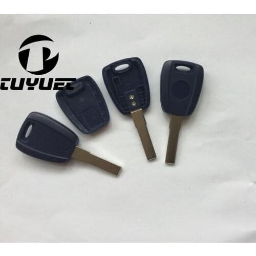 Transponder Key Shell For Fiat SIP22 Blade Key Cover Blanks With Sticker