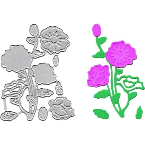 Flower Metal Cutting Dies Scrapbooking Embossing Folders for Card Making Craft Stencil Slimline Dies