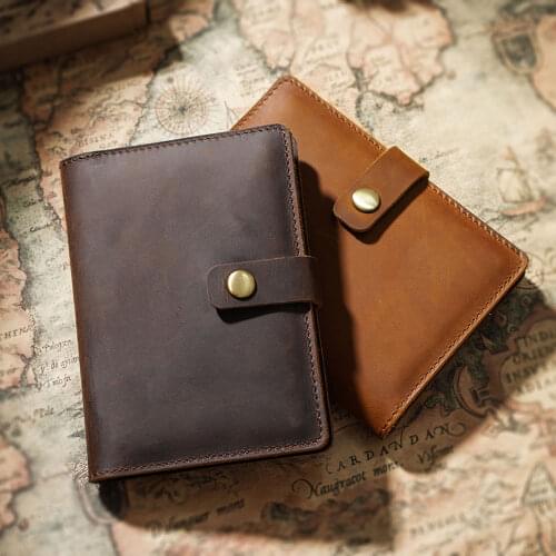 Genuine Leather Card Holder Vintage Luxury Short Wallet Cowhide ID Card Holders Solid Small Style Purse For Men Women Coin Purse