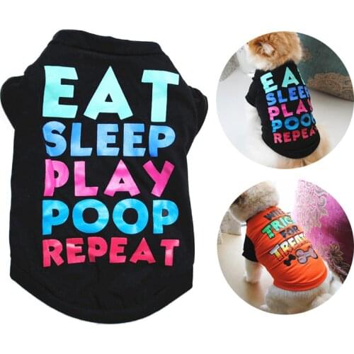 Cheap Dog Clothes Cute Dog Vest Shirt Pet Clothing for Dogs Costume Cotton Puppy Pet Clothes for Small Dogs Outfits