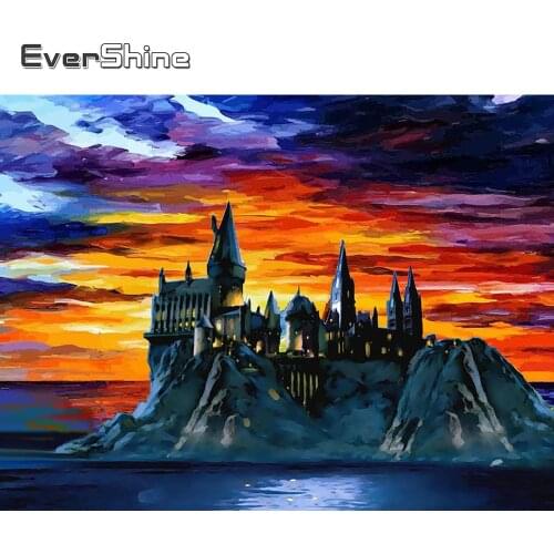 Evershine 5D Diamond Painting Full Square Landscape Island Diamond Embroidery Cross Stitch Diamond Mosaic Crystal Wall Sticker