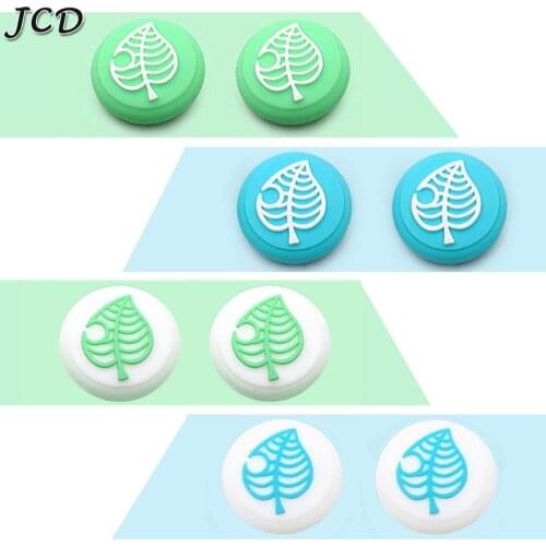 JCD Animal Crossing Tree Leaf Thumb Stick Grip Cap Joystick Cover For Nintend Switch Joy-Con Controller Gamepad Thumbstick Case