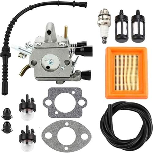 Carburetor Air Filter Primer Bulb Fuel Repower Kit fit for Stihl FS120 FS200 FS250 FS300 FS350 FR350 FR450 String Trimmer
