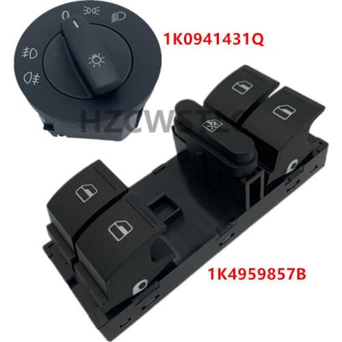 For Volkswagen Jetta Mk5 Golf 5 6 Tiguan Passat B6 CC Caddy Touran 1K0941431Q 1K4959857B Headlight Window Control Switch Button