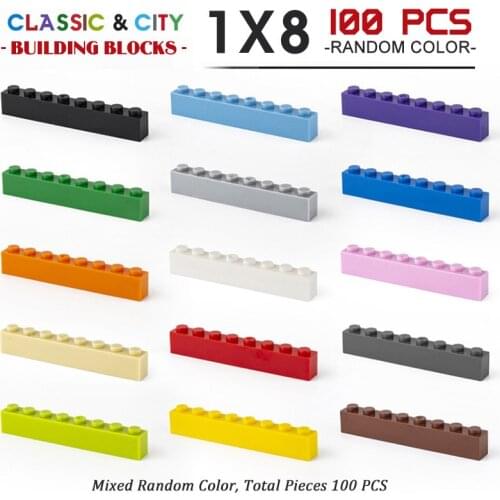 2*4 High Brick Building Blocks City DIY Creative Bricks Bulk Model Kids Assemble Toys Creative Gift Building Blocks Castle Toys