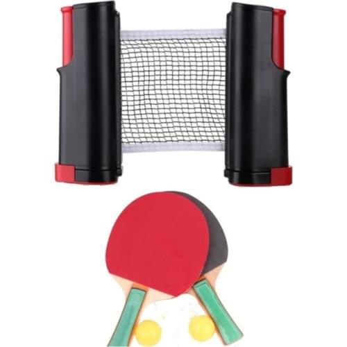 Red Black All Wait Tables Compatible Mechanismed Table Tennis Net 2 Racket 3 Top Set