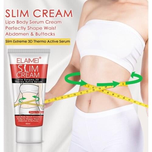 ELAIMEI Slimming Cream Weight Loss Burning Fat Cellulite Massage Cream Reduce Abdomen Thighs Hip Fast Shape Waist Body Whitening