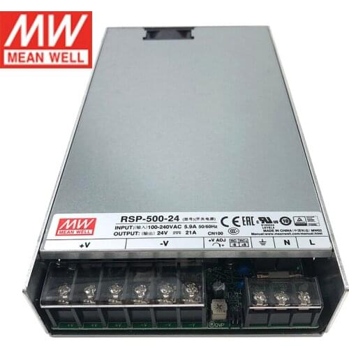 MEAN WELL RSP-500-27 Switching Power Supply 110V/220V AC to 27V DC 18.6A 500W Meanwell Transformer PFC LED display power supply