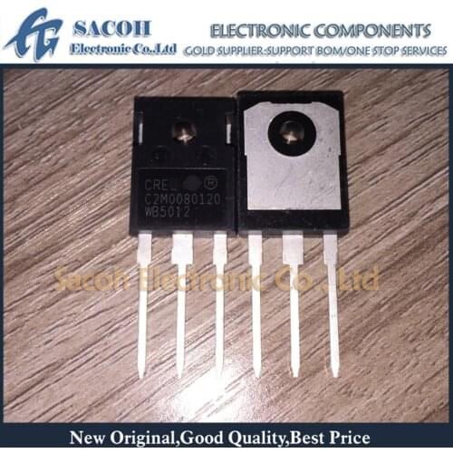 Free shipping 5Pcs C2M0080120D C2M0080120 TO-247 31.6A 1200V 80Mohm Silicon Carbide Power MOSFET