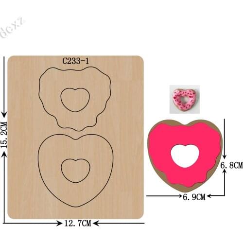 New Donut Felt Wooden die Scrapbooking C-233-1 Cutting Dies