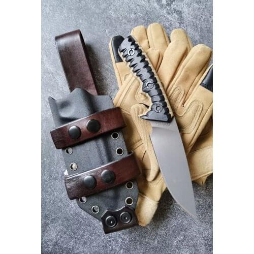 NWE MBB M27 Outdoor Fixed Blade Survival Tactical Straight Knife Z-wear Blade 60HRC G-10 handle EDC Camping Hunting knives