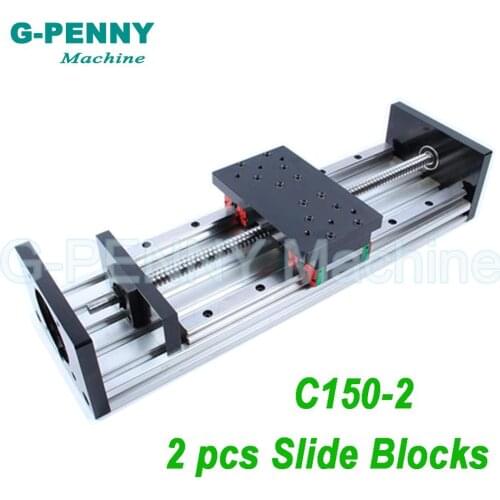 CNC lifter Z Axis Slide table HGR20 linear motion guide rail 2pcs HGH20 Slide block with ball screw 1605 or 1610 moving table