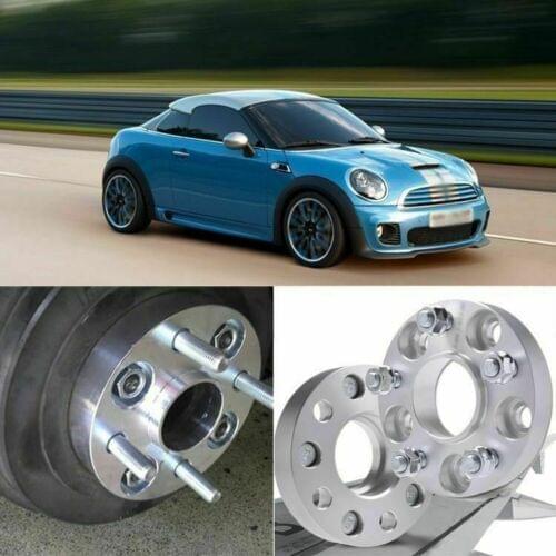 2pcs 4X100 56.1CB 25mm Thick Hubcenteric Wheel Spacer Adapters For MINI Coupe