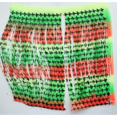 Fishing Lure Silicone Skirt Layers,Silicone Skirt Material for Tackle Craft, DIY Spinner, Rubber Jigs, Buzzbait---261