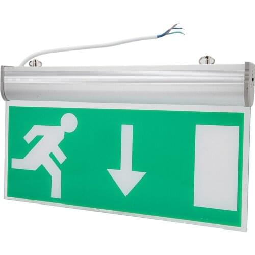 LED Emergency Sign Light 110-220V LED Emergency Exit Lighting Sign Safety Evacuation Indicator Lights Free Shipping