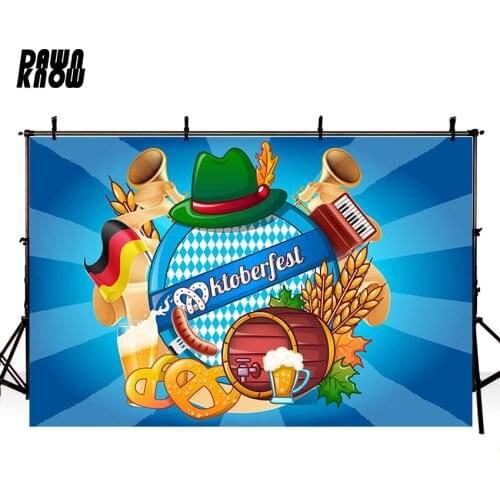 DAWNKNOW Beer Piano Vinyl Photography Background For Baby Cartoon Bear Photo Shoot Backdrop For Wedding Photo Studio G1036
