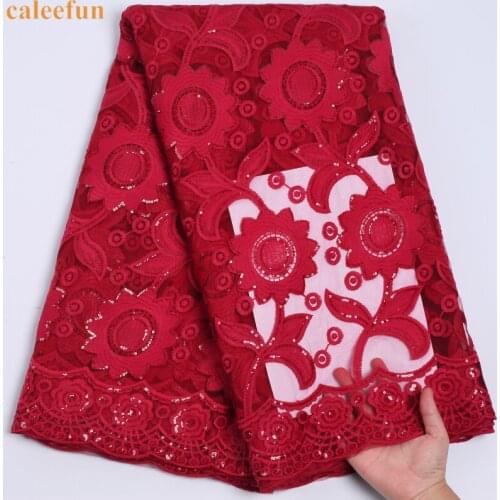 Wine African Lace Fabric 2021 High Quality Mesh Milk Silk Sequin Lace Fabric For Wedding Party French Tulle Lace Fabric Y2216
