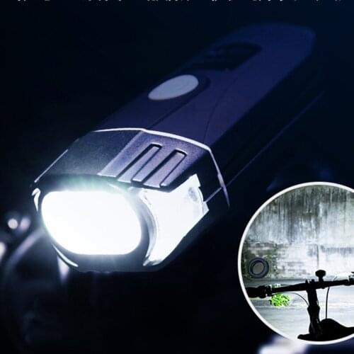 New Waterproof Bicycle Headlight Aluminum Alloy Riding Accessorie Highlight LEDX2 USB Rechargeable 4 Modes 500 Lumens Flashlight