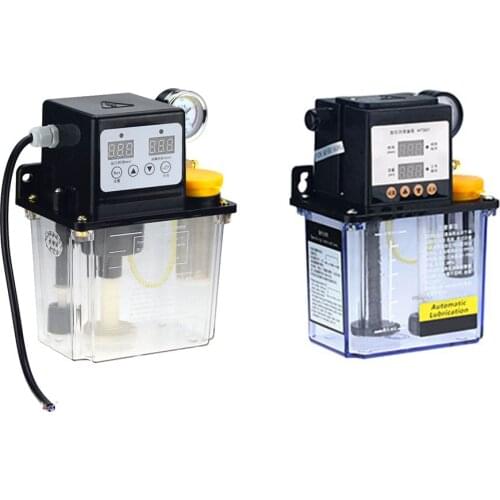 1PC 220V 1L 2L 2 Liters Lubricant Pump Automatic Lubricating Oil Pump CNC Electromagnetic Lubrication Pump Lubricator
