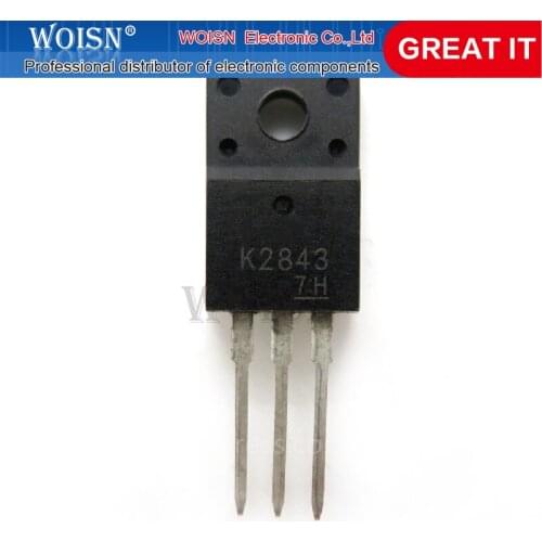 10PCS 2SK2843 K2843 TO-220F 500V 12A MOSFET N-Channel transistor new original In Stock