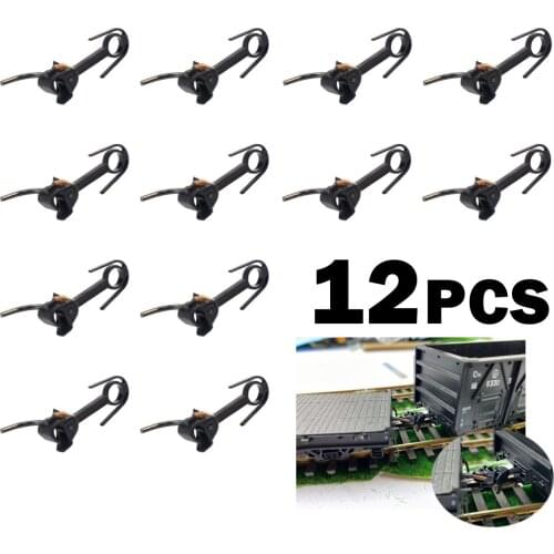 12pcs HO scale Knuckle Couplers with Spring 20mm E-Z Magnetic Railway Coupling HP0787 Trains model hook