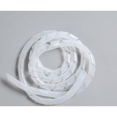 2.5m spiral wrapping band electrical wire sleeve PE plastic covered wire Winding Pipe
